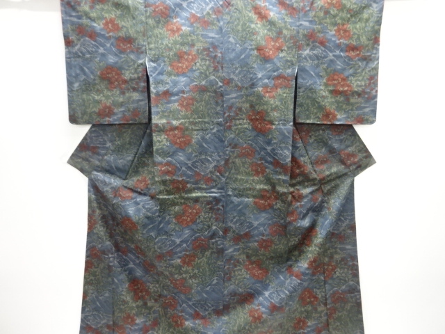Japanese Kimono / Tsumugi Omeshi Silk